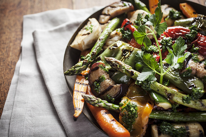 Your favourite grilled vegetables with a light Italian flat-leaf parsley dressing. A delicious accompaniment to any barbecue. Click on the image for the recipe!