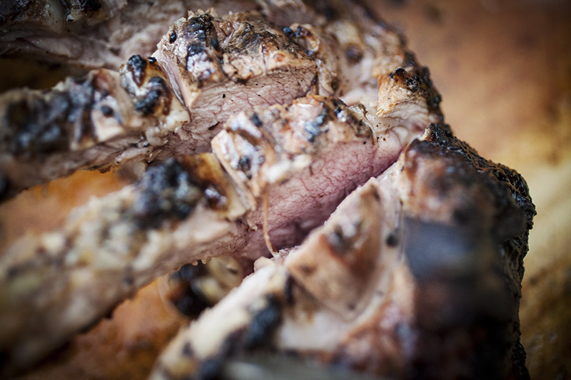 Lamb is a meat that you can easily enjoy rare, medium as seen above or well-done. A good rule of mine is that the leg meat tends to be a tougher cut. 